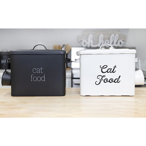 Farmhouse cat food container - farmhouse,